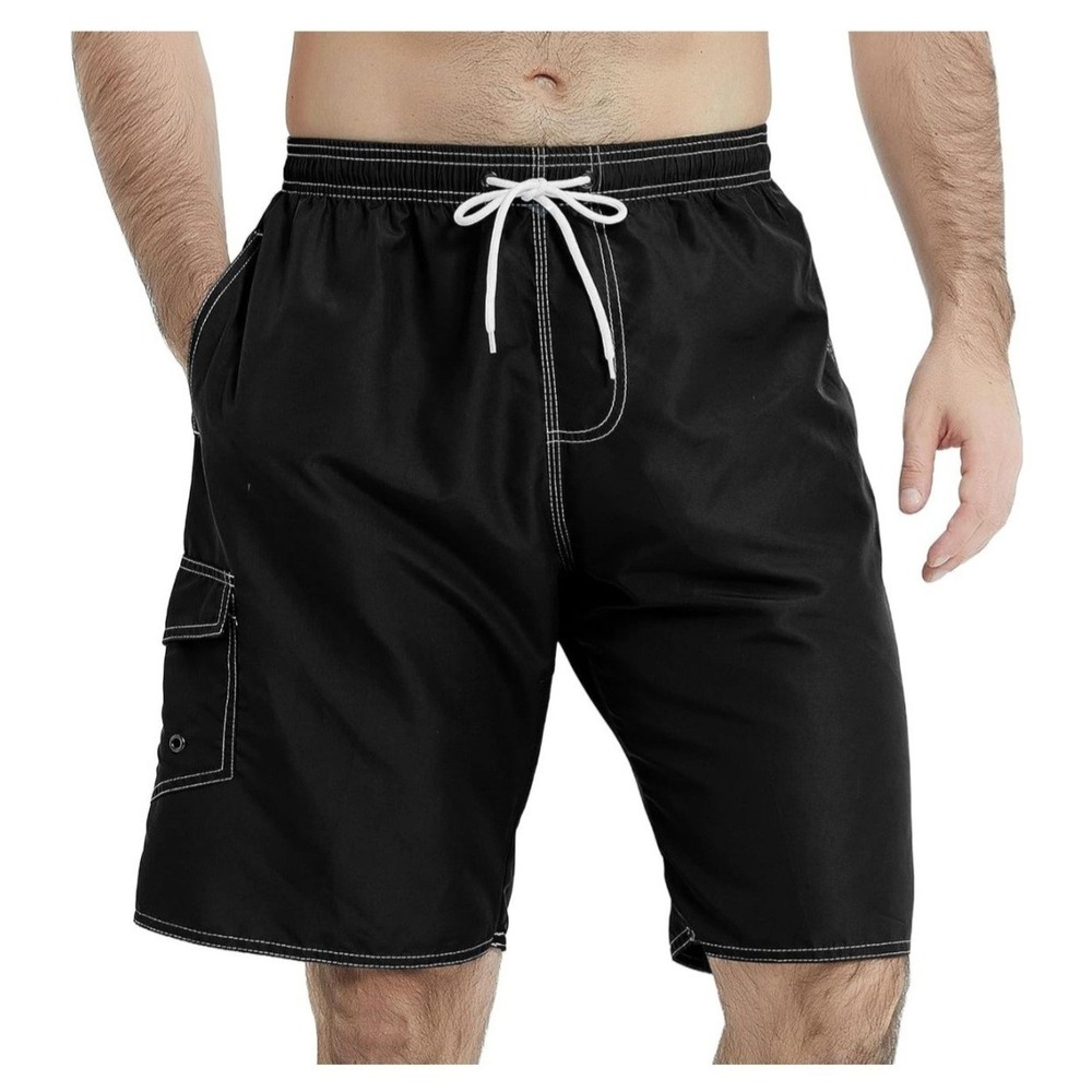 Men's Quick Dry Swim Trunks Lightweight Board Shorts with Mesh Lining 3XL Pocket